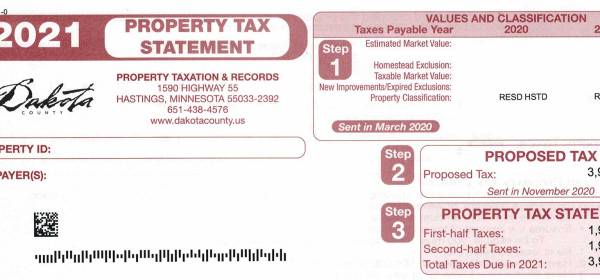 Property tax statement