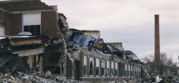 Demolition of Sibley High School/Grass Junior High in West St. Paul.