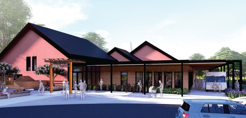 Proposed expansion to Thompson Park Center.